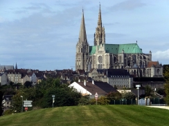 The massive and breathtaking Chartres Cathedral dwarfs everything else in the town.