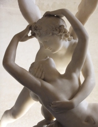 ...but it is a real challenge to portray the exquisite, creamy smoothness of the bodies of Cupid and Psyche, in this work by Antonin Canova.