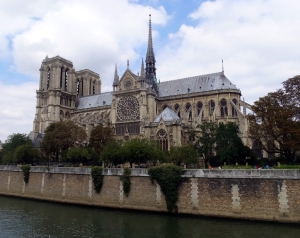Notre-Dame Cathedral on Île de la Cité.