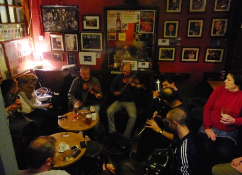 The Cobblestone is one of Dublin's showcases for traditional music sessions.