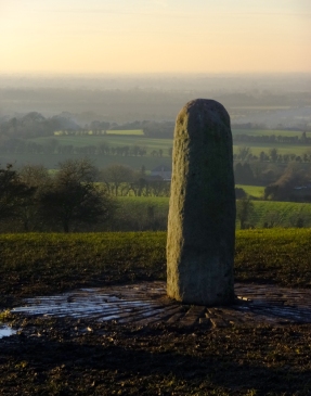 In the middle one ring is this standing stone, believed to be the Lia Fáil (Stone of Destiny) at which the High Kings of Ireland were crowned. According to legend, the stone would scream if a series of challenges were met by the would-be king. At his touch the stone would let out a screech that could be heard all over Ireland. 